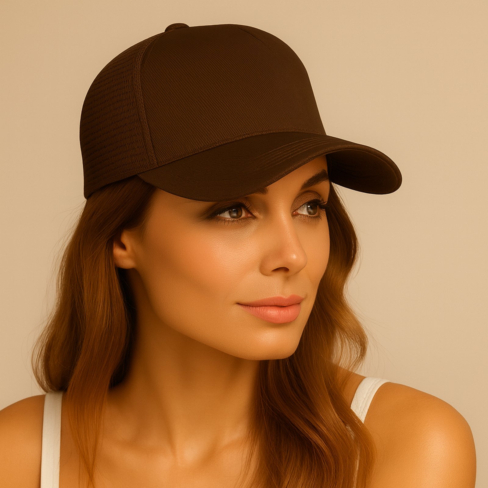 Boné Masculino De Telinha Aba Curva Liso Rendinha