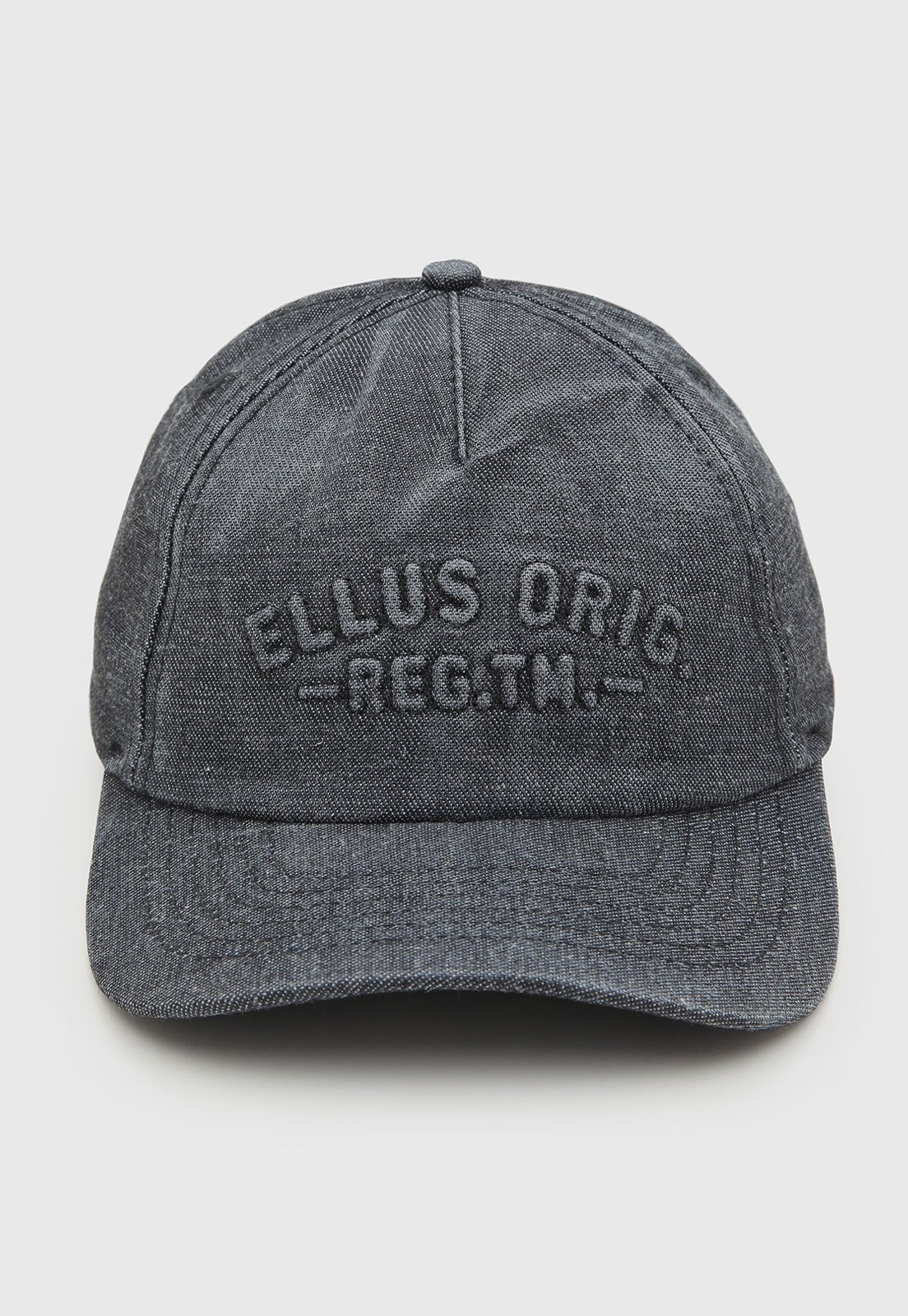 Boné Masculino Ellus Clássico Aba Curva Cinza