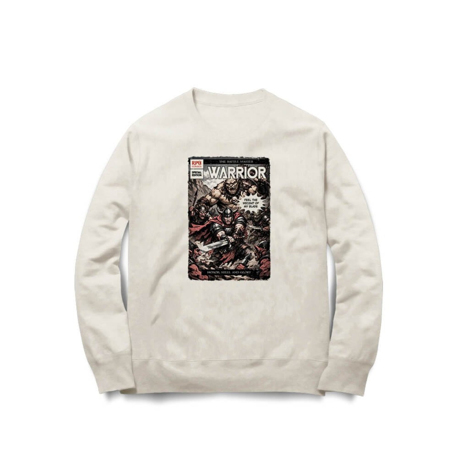 Moletom Warrior Comics - Off White
