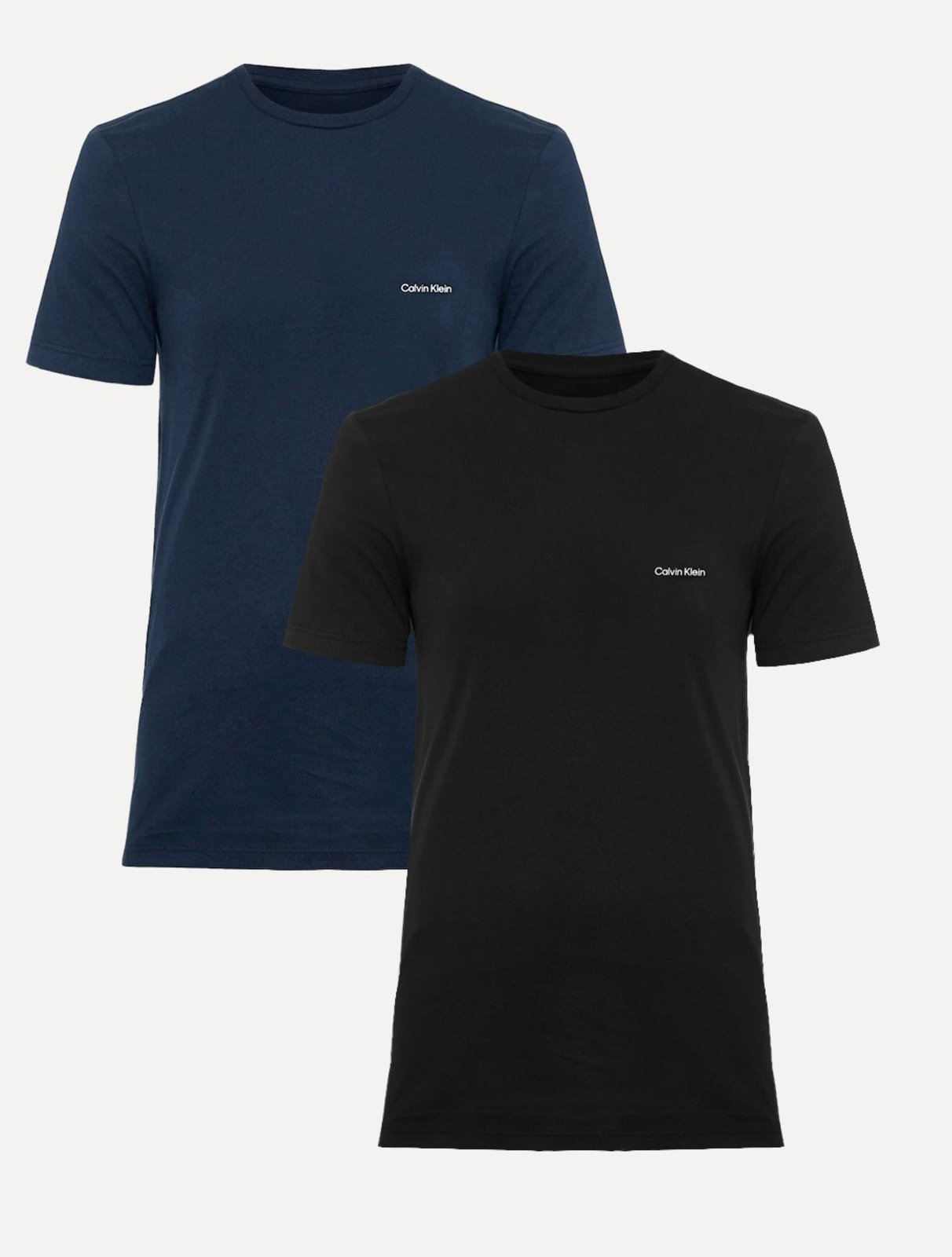 Kit Camisetas Calvin Klein Masculina Flamê Preta/Azul Marinho