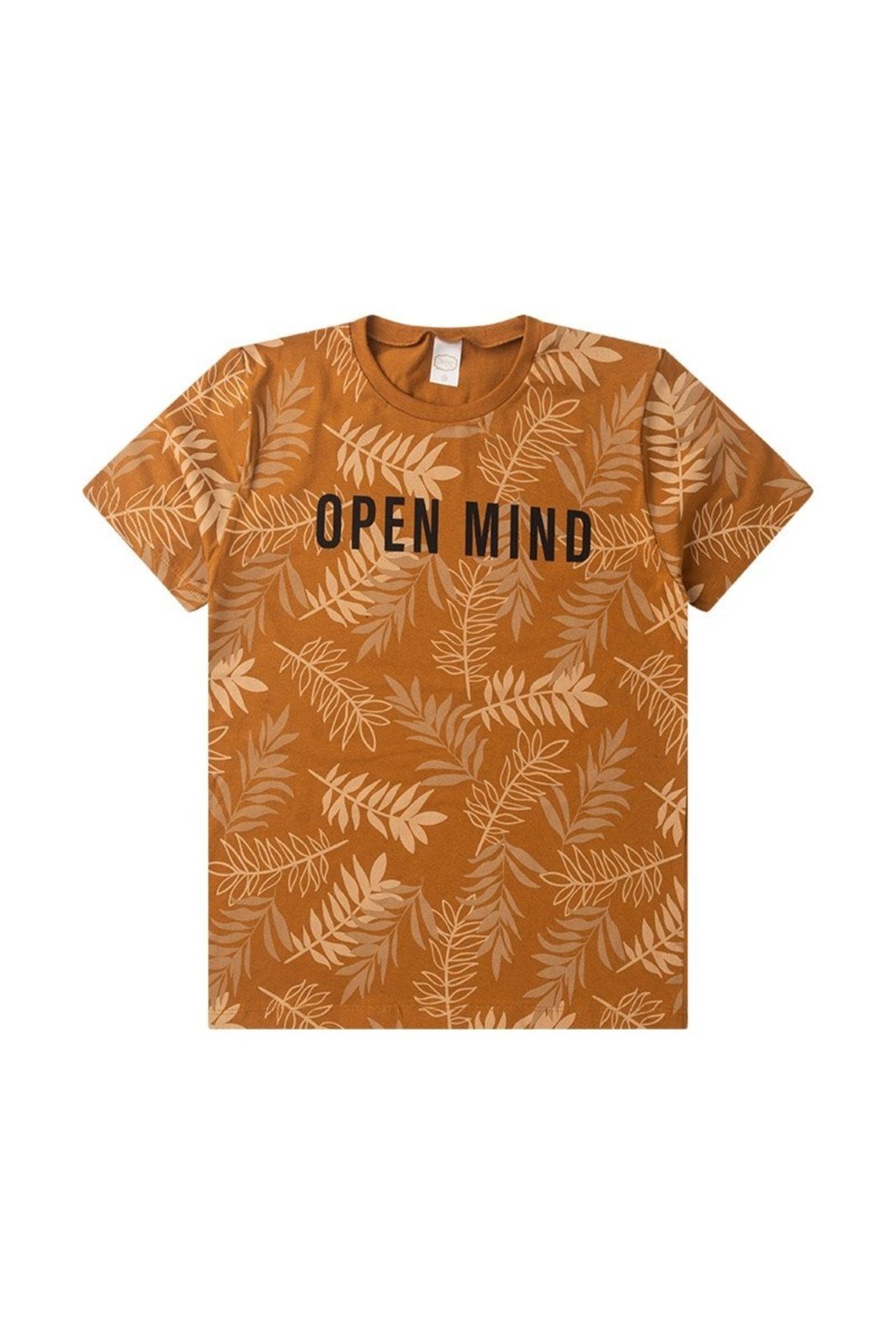 Infantil - Camiseta Meia Malha Juvenil Masculina Open Mind