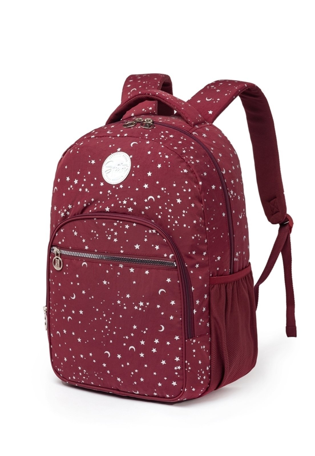 Vista 3 Infantil - Mochila Bolsa Spector Feminina Escolar Espaçosa Reforçada vermelho Spector vermelho