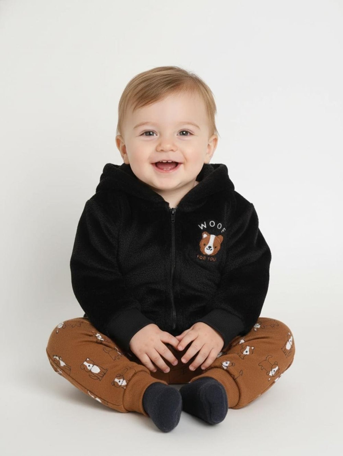 Infantil - Conjunto Longo Para - PRETO