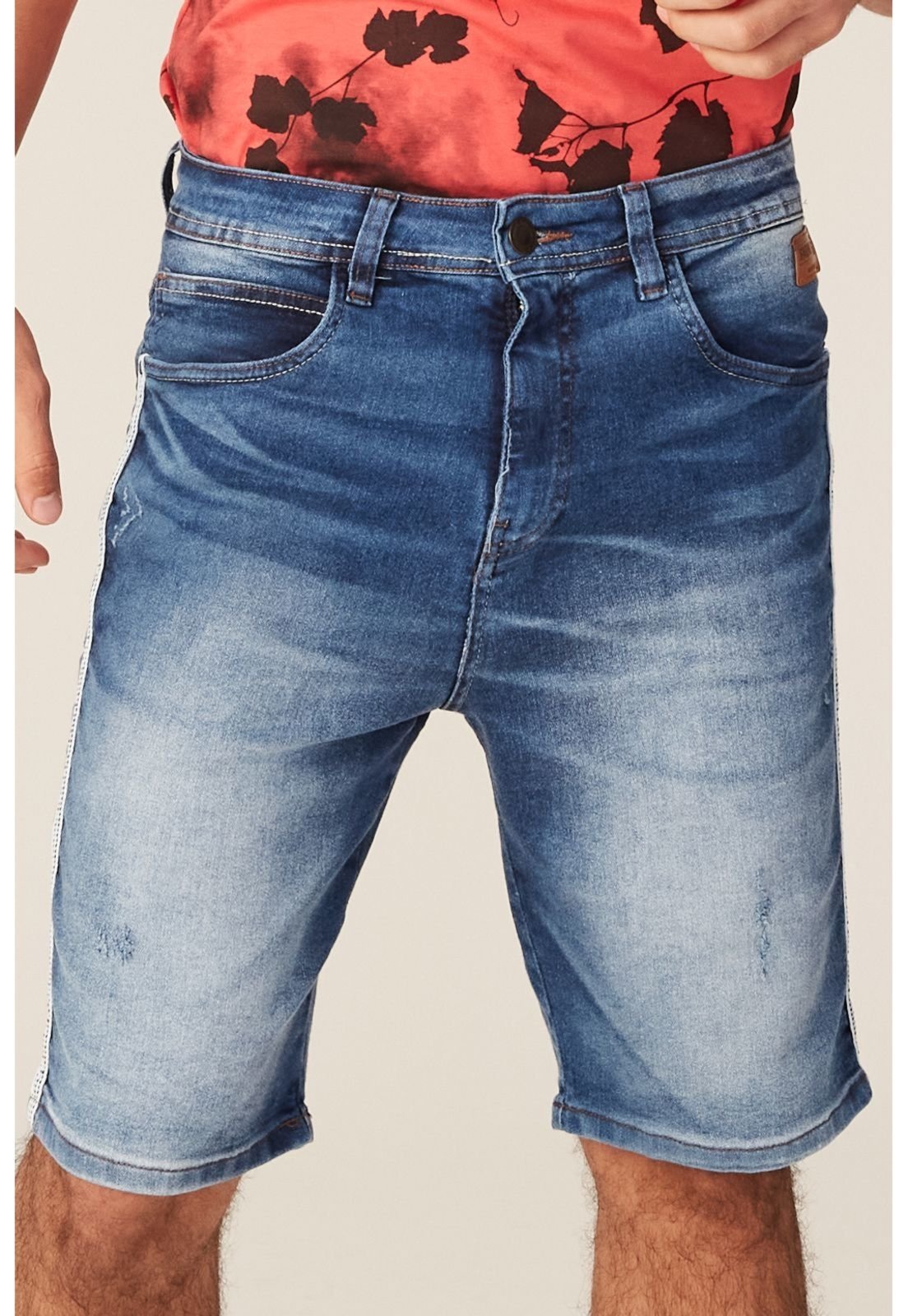 Bermuda Fatal Jeans Slim Azul