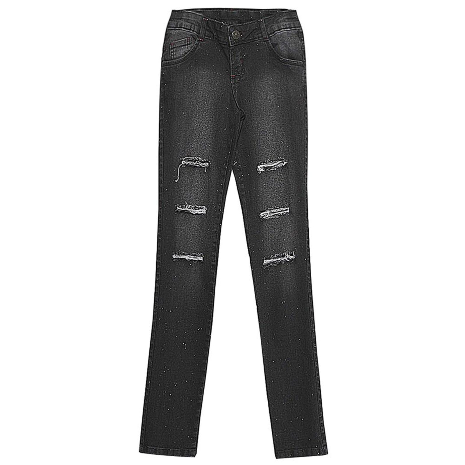 Infantil – Calça Look Jeans Skinny Jeans Black