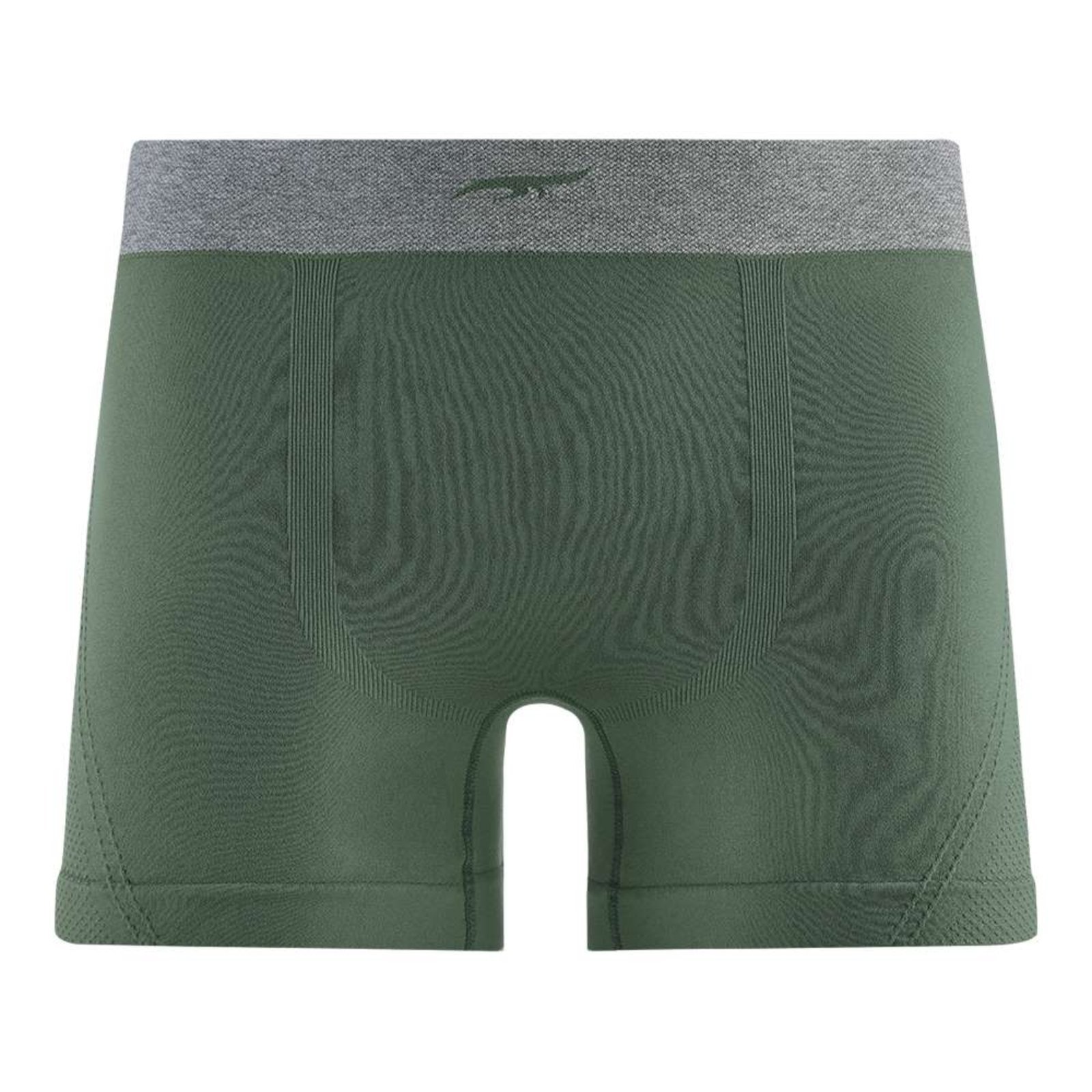 Cueca Boxer Plus Size Jacquard sem Costura Verde Floresta