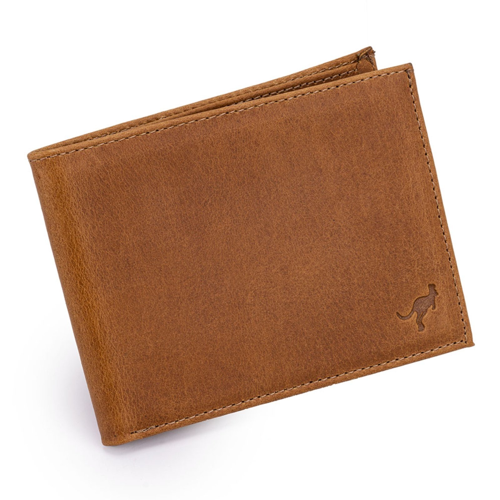 Carteira Masculina Luxo Couro Legítimo Rg-cédulas-cartões ello griff Marrom-claro