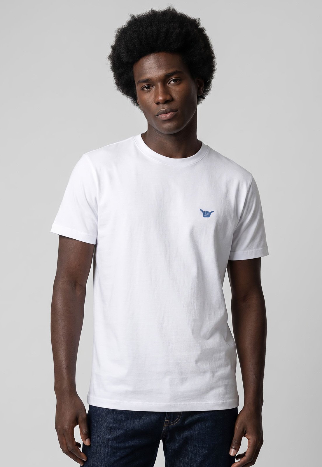 Camiseta Masculina Hang Loose Silk Logo Branca