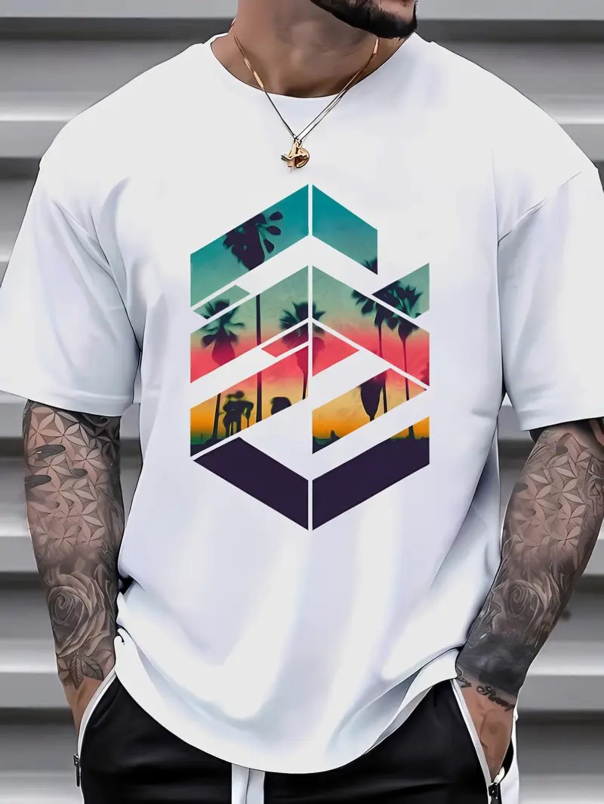 Camiseta Estampada Oversized Verão Safira Moda Algodão Branca