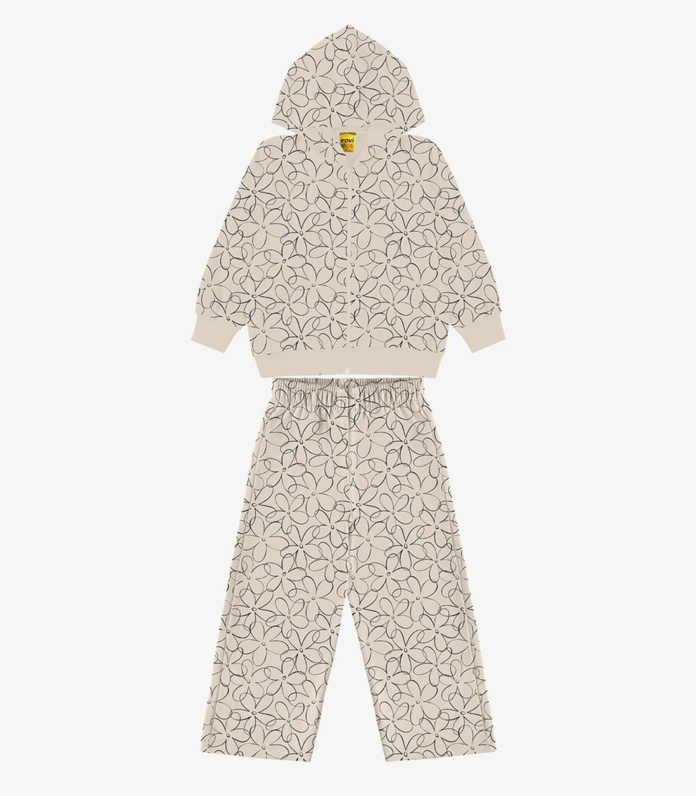 Infantil - Conjunto Jaqueta com calça Menina Rovi Bege