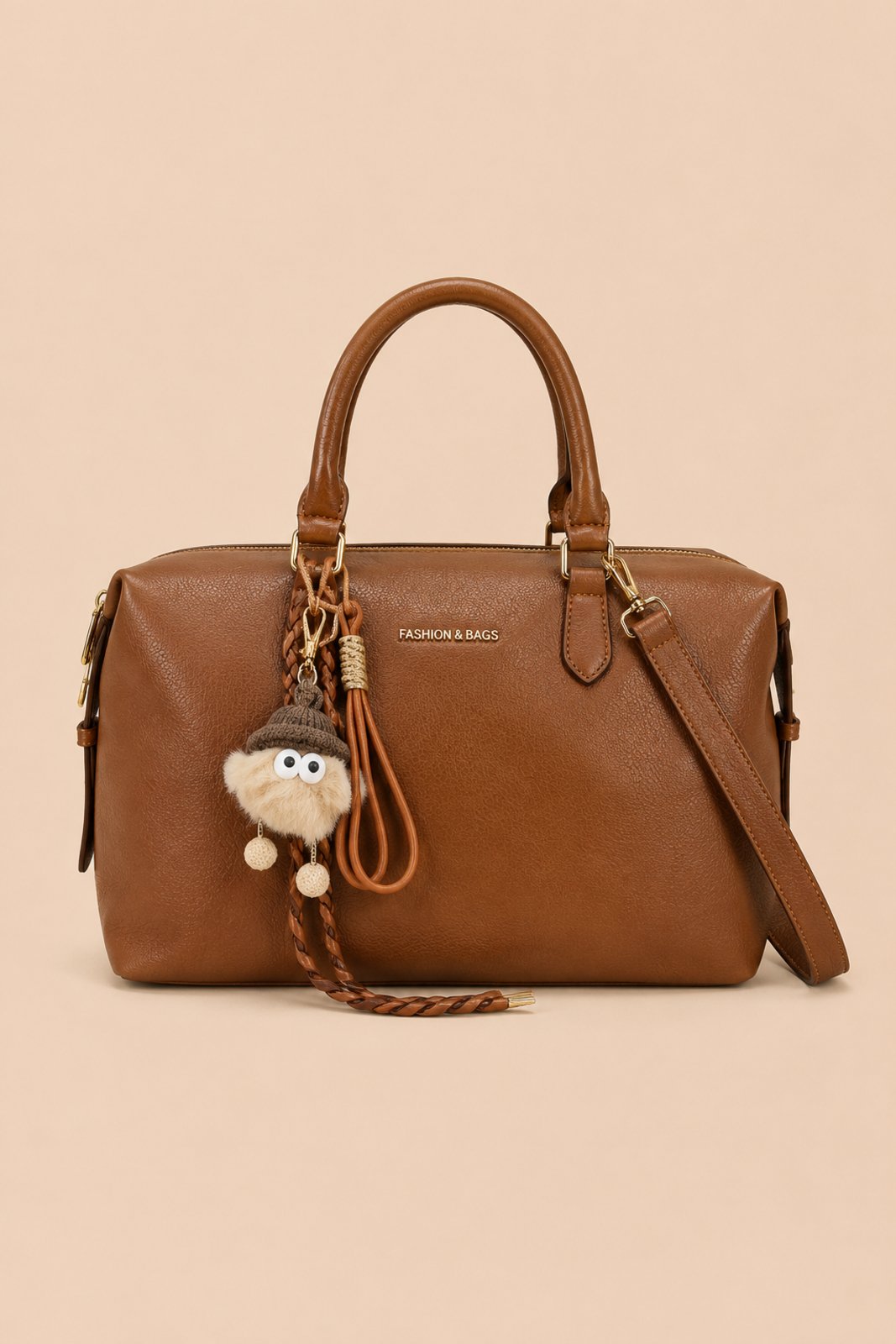Bolsa Feminina D Bell Outlet Fashion Elegance Chain Marrom