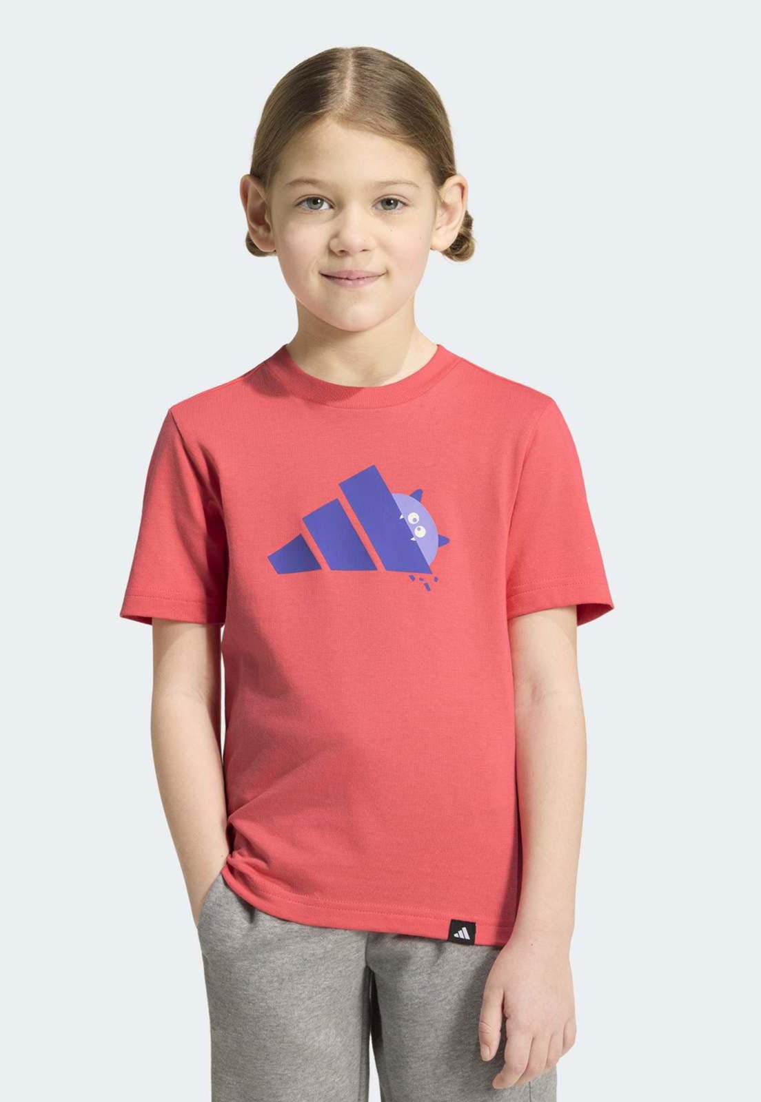 Camiseta adidas Sportswear Estampada Rosa