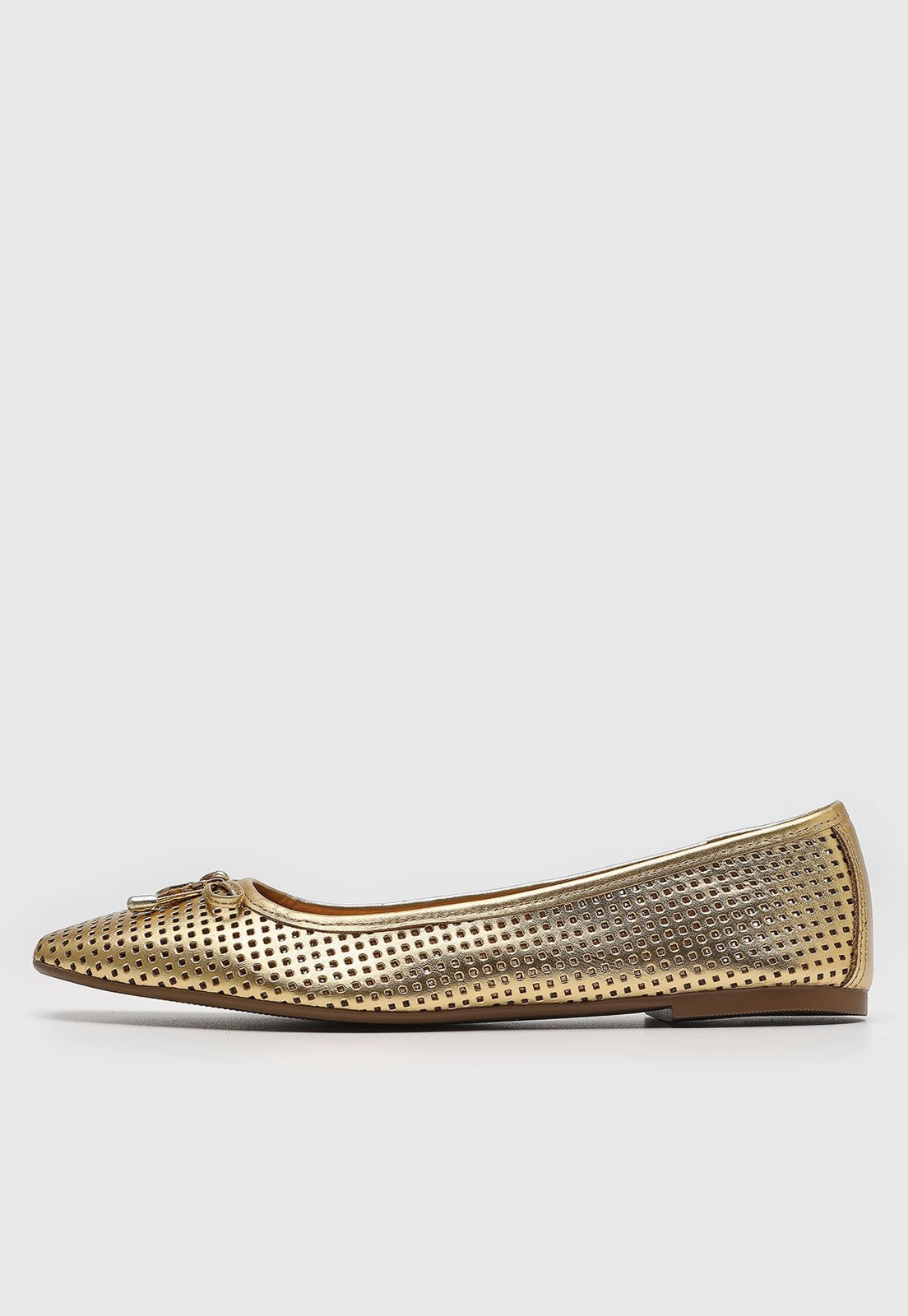 Vista 2 Sapatilha Jorge Bischoff Lasercut Dourada dourado dourado