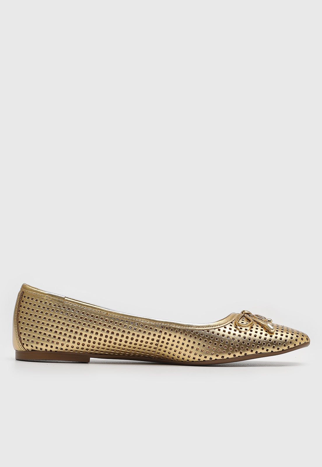 Vista 3 Sapatilha Jorge Bischoff Lasercut Dourada dourado dourado
