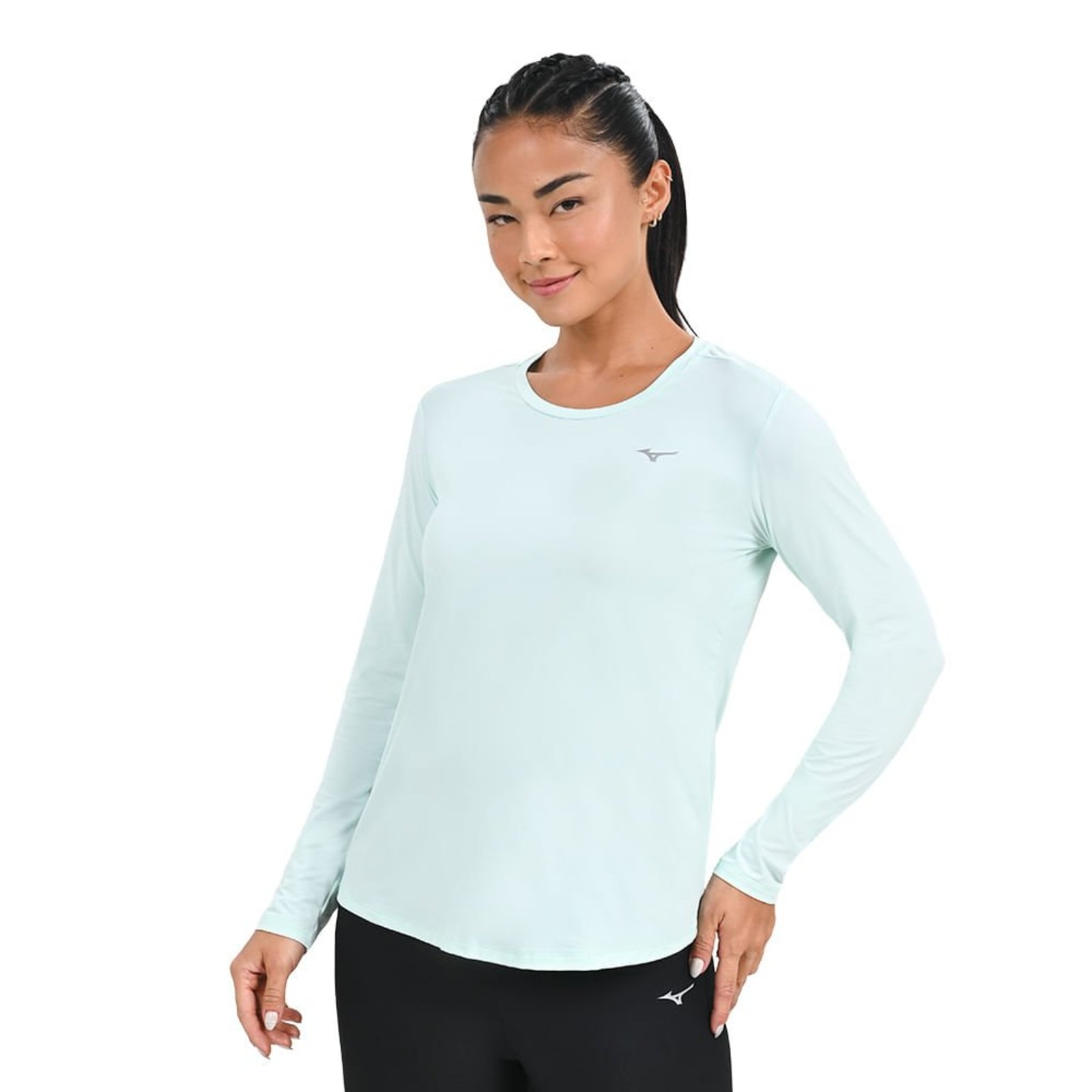 Camiseta Manga Longa de Corrida Feminina Mizuno Pro Uv +50