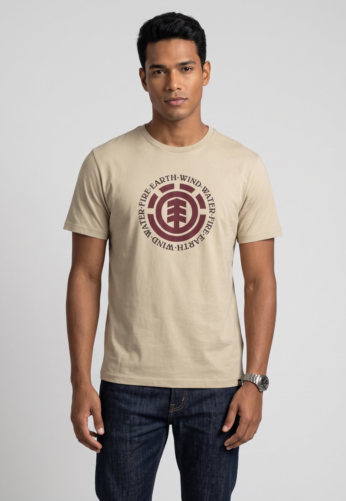 Camiseta Masculina Element Seal Bege