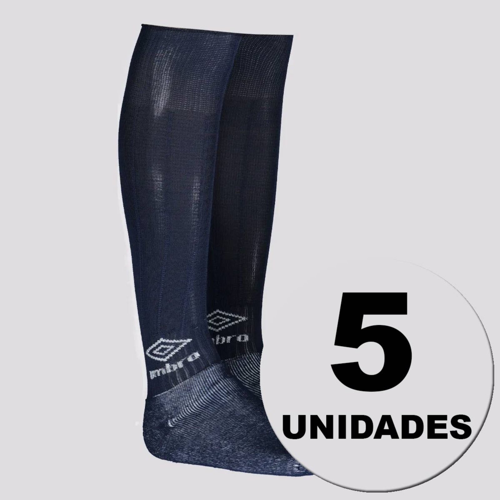 Kit 5 Meiões Umbro Classic Marinho