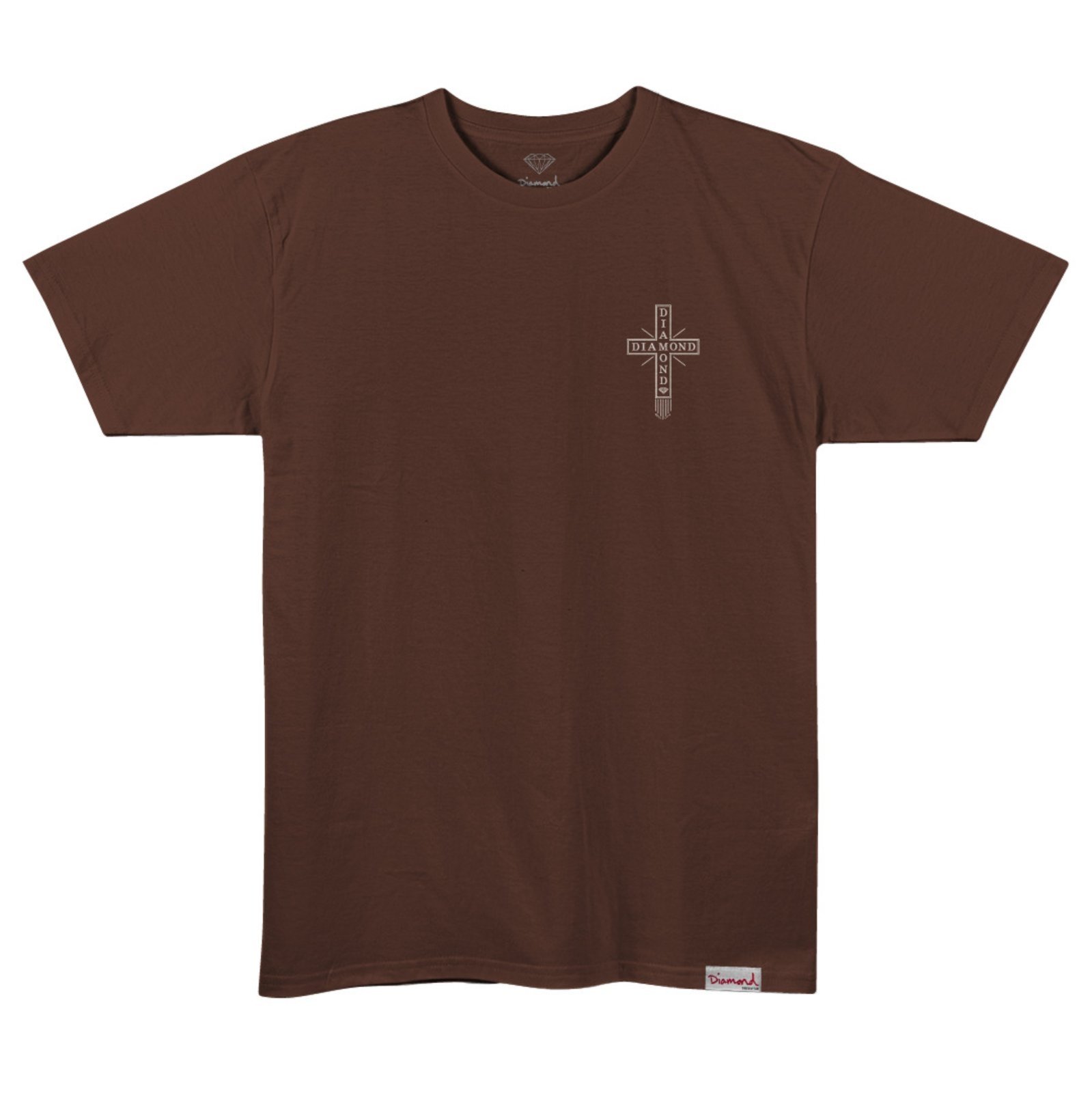 Camiseta Diamond Skate Life Cross Tee - CHOCOLATE