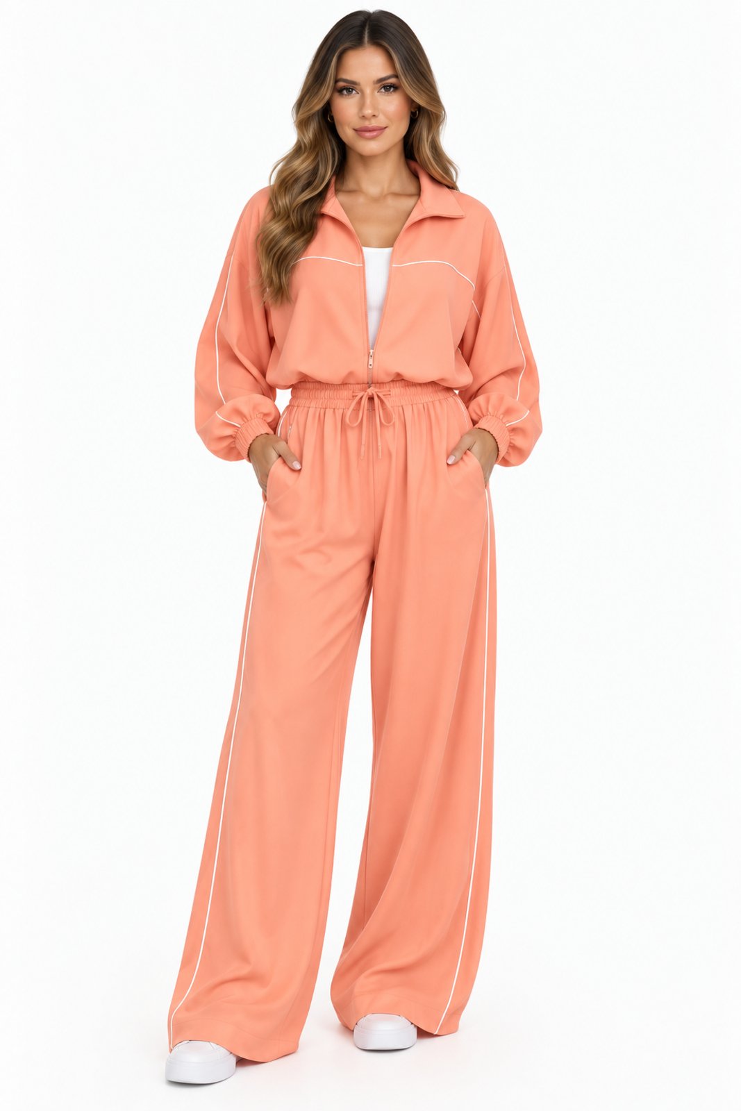 Conjunto D Bell Outlet Fashion Comfort Sport Chic Coral