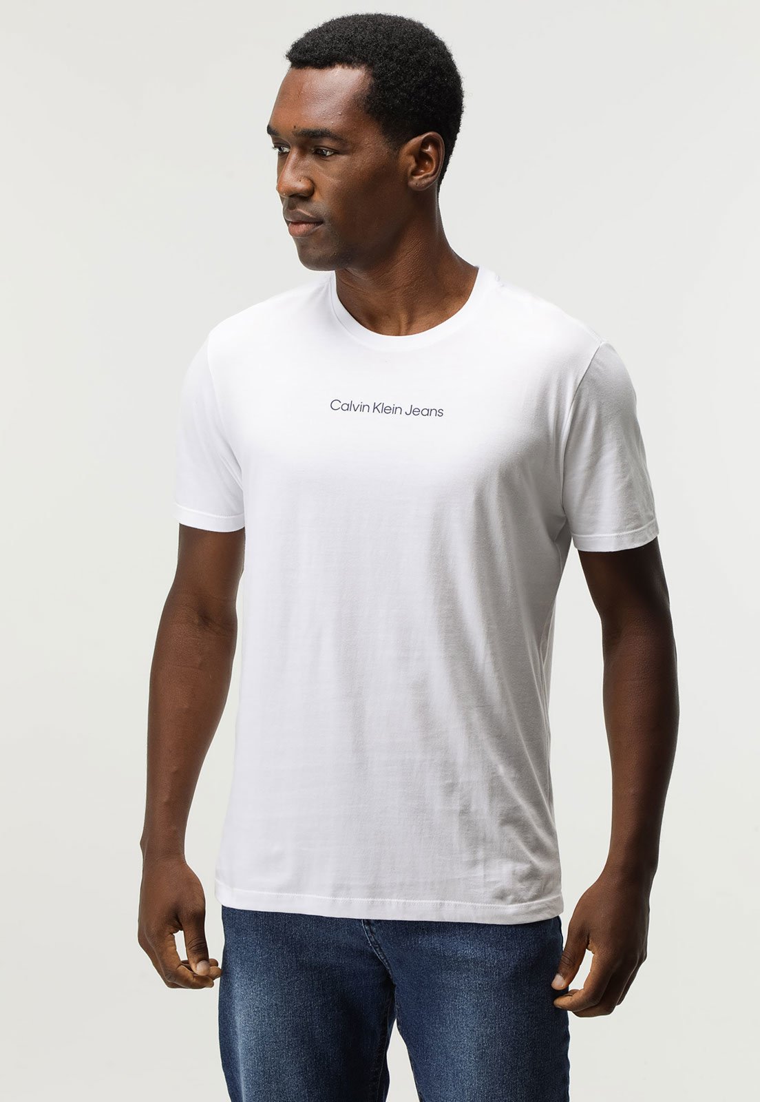 Camiseta Calvin Klein Jeans Logo Branca