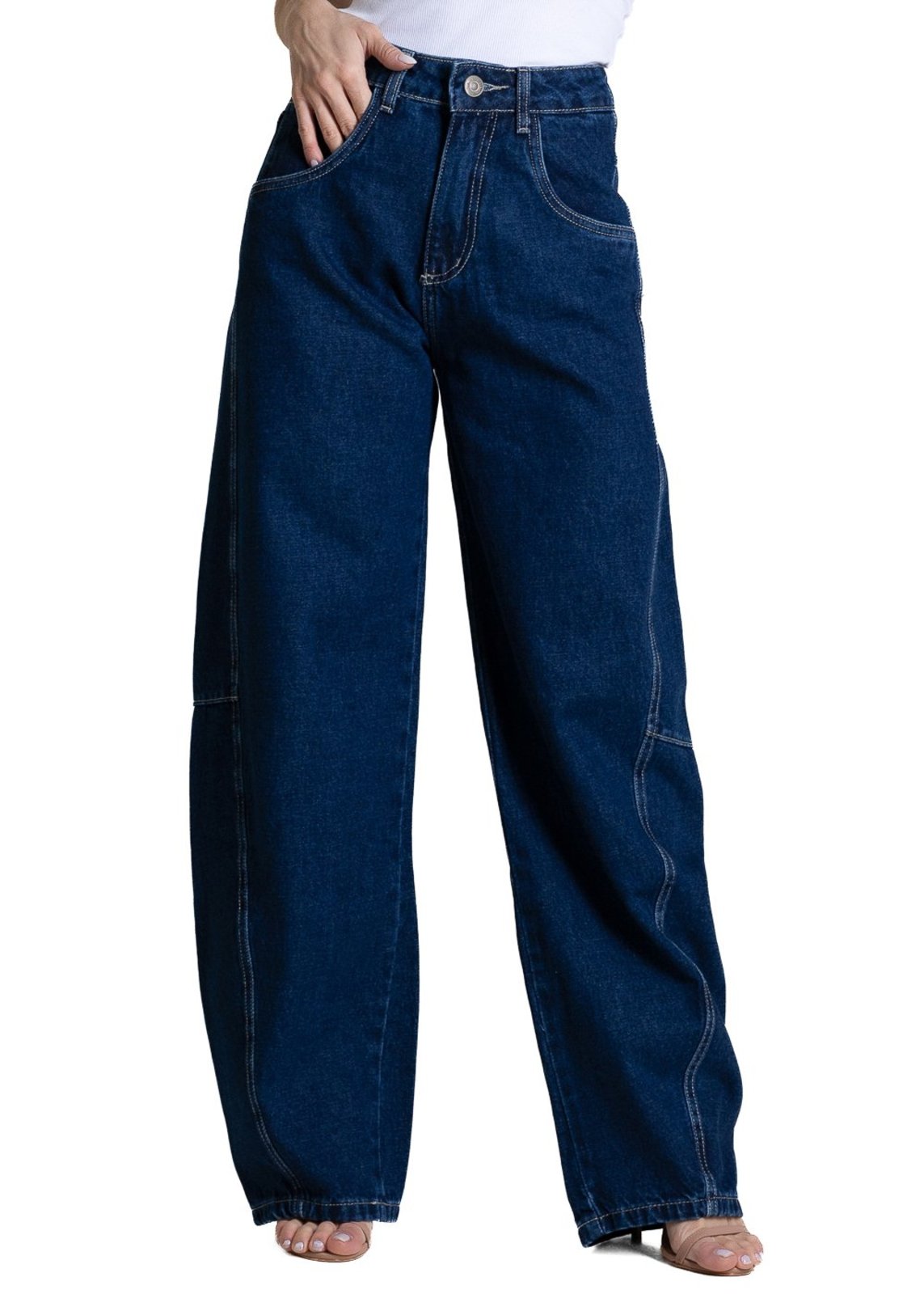 Calça Jeans Sawary Balloon - 284187 - Azul - Sawary