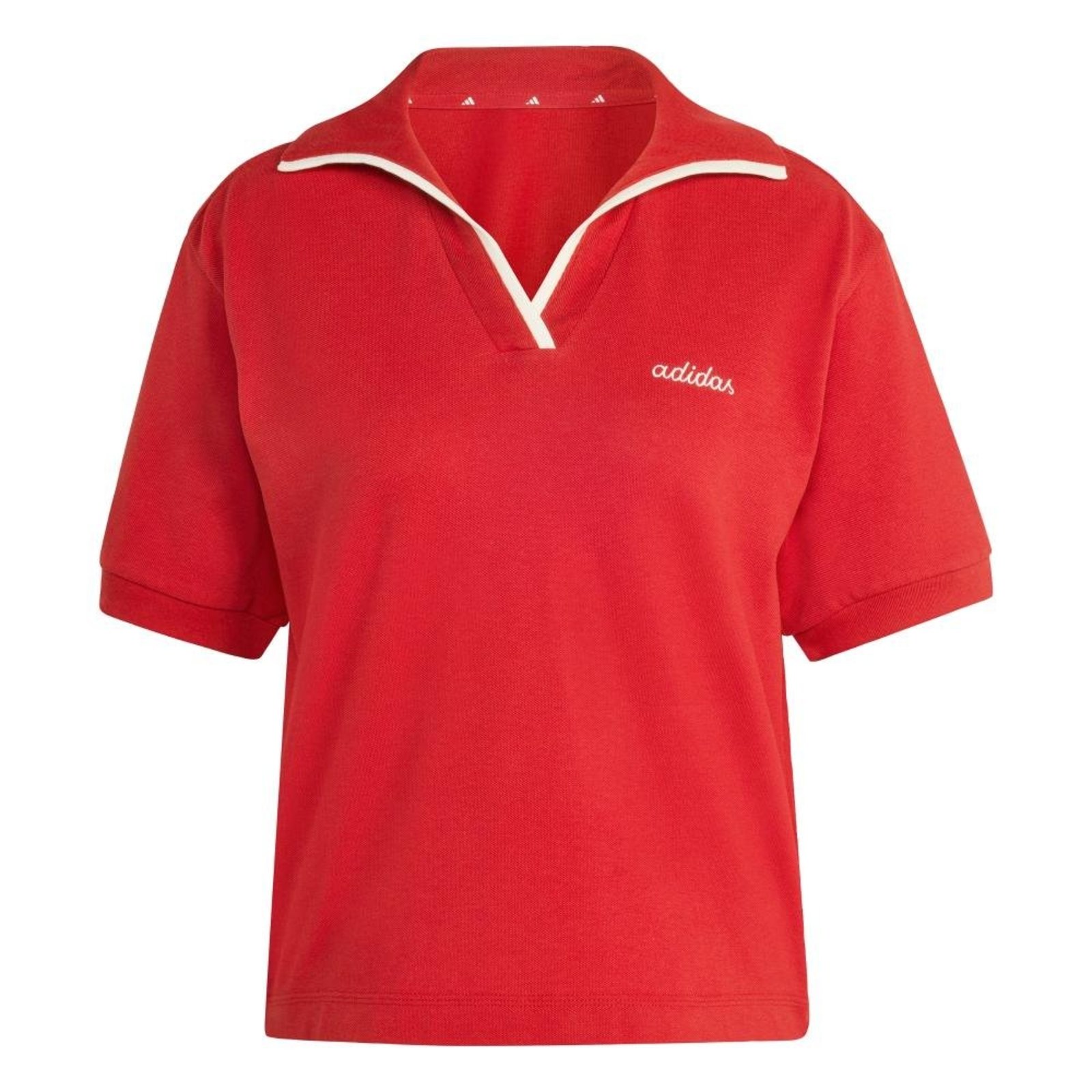 Polo Seasonal Essentials Colorpop com Estampa Bordada adidas Sportswear Vinho