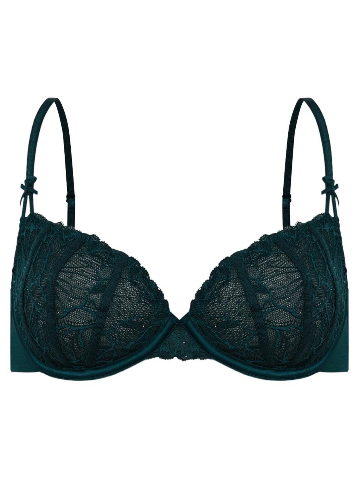 Sutiã Cobertura Total Underwire Renda Noir Verde Pine