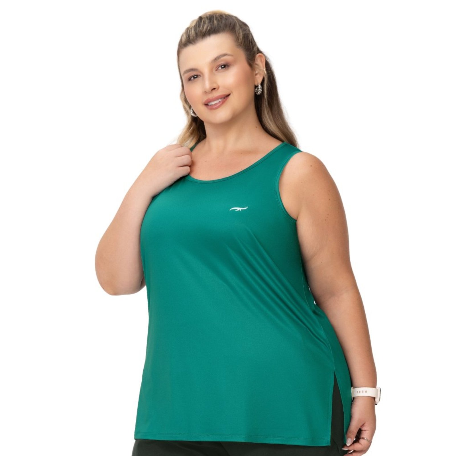 Regata Fitness Plus Alongada com Fenda — foto 3