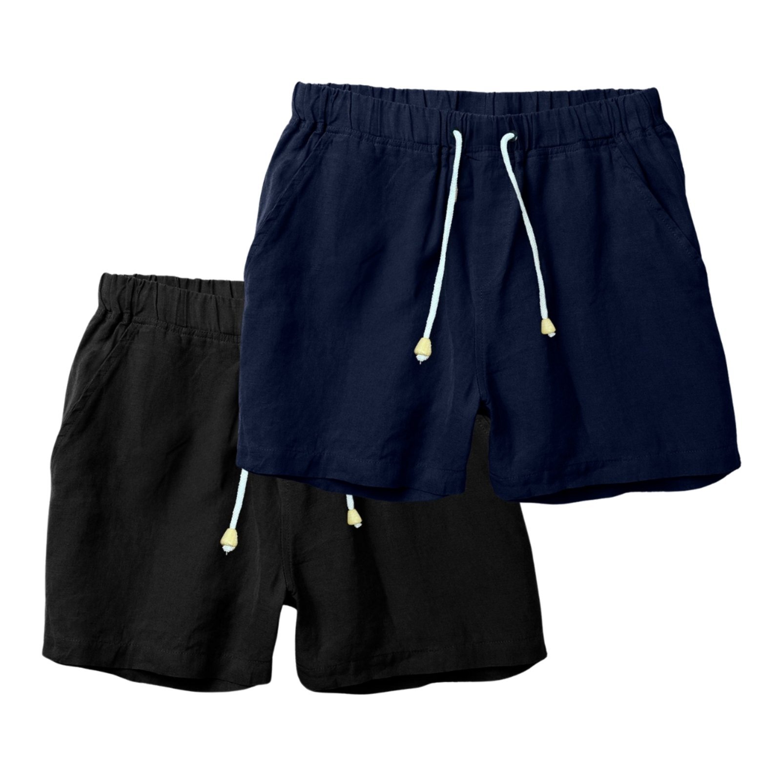 Kit 2 Shorts Linho Premium Bermuda Masculina Moda Praia Luxo