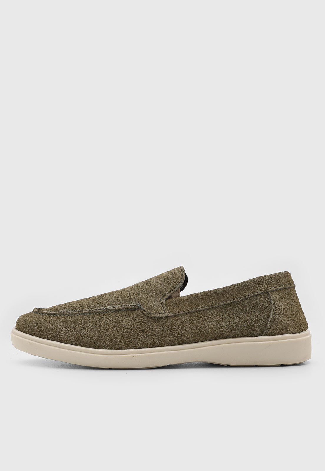 Mocassim de Couro Masculino Dudalina Camurça Verde