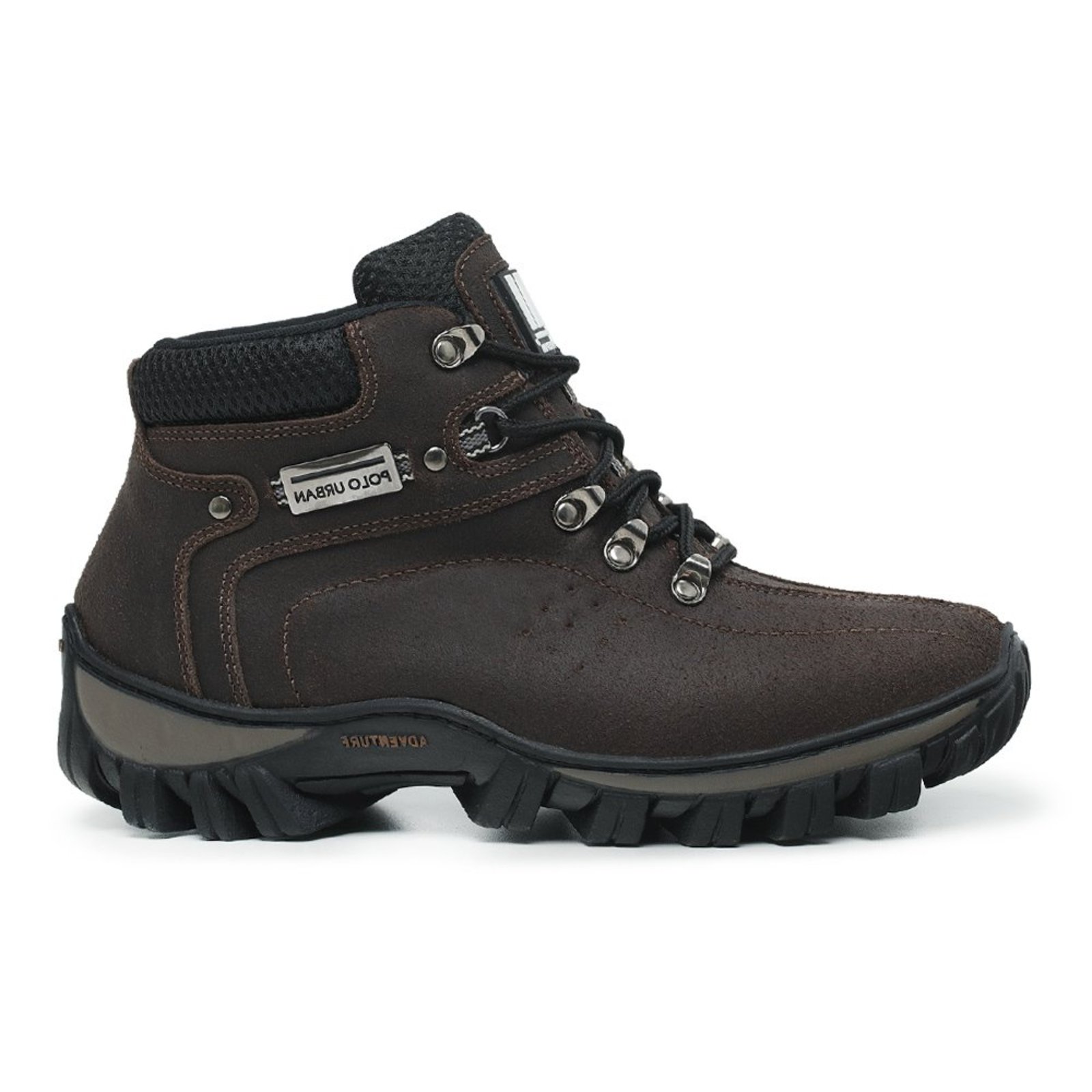Bota Coturno Masculina Miuzzi Adventure Robusta Rígida Para Trilha Cor Marrom