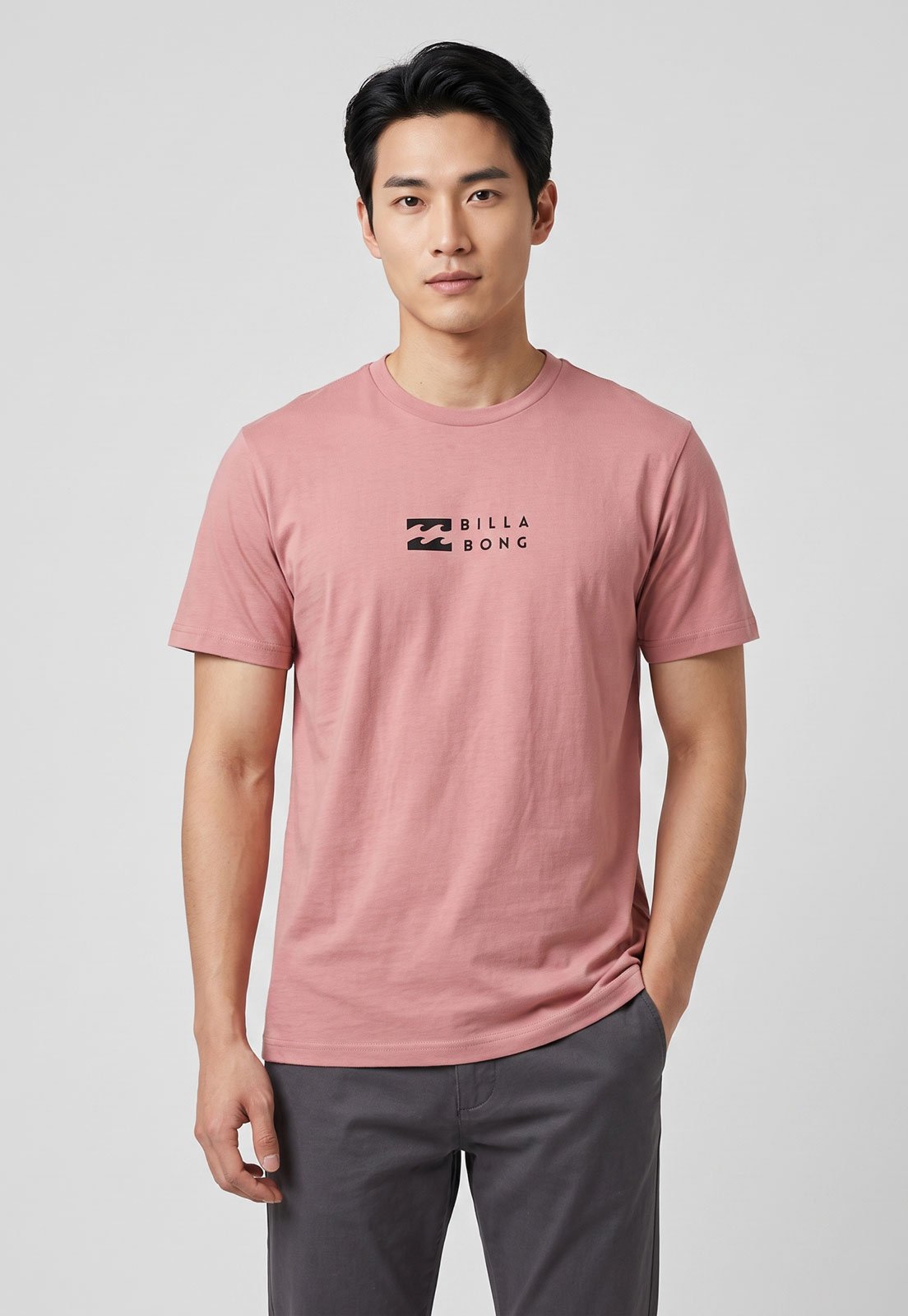 Camiseta Masculina Billabong United Rosa
