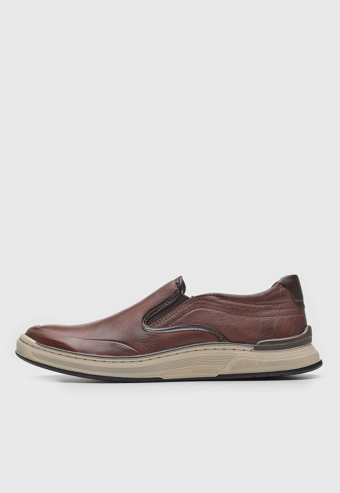 Slip On Democrata Recortes Marrom