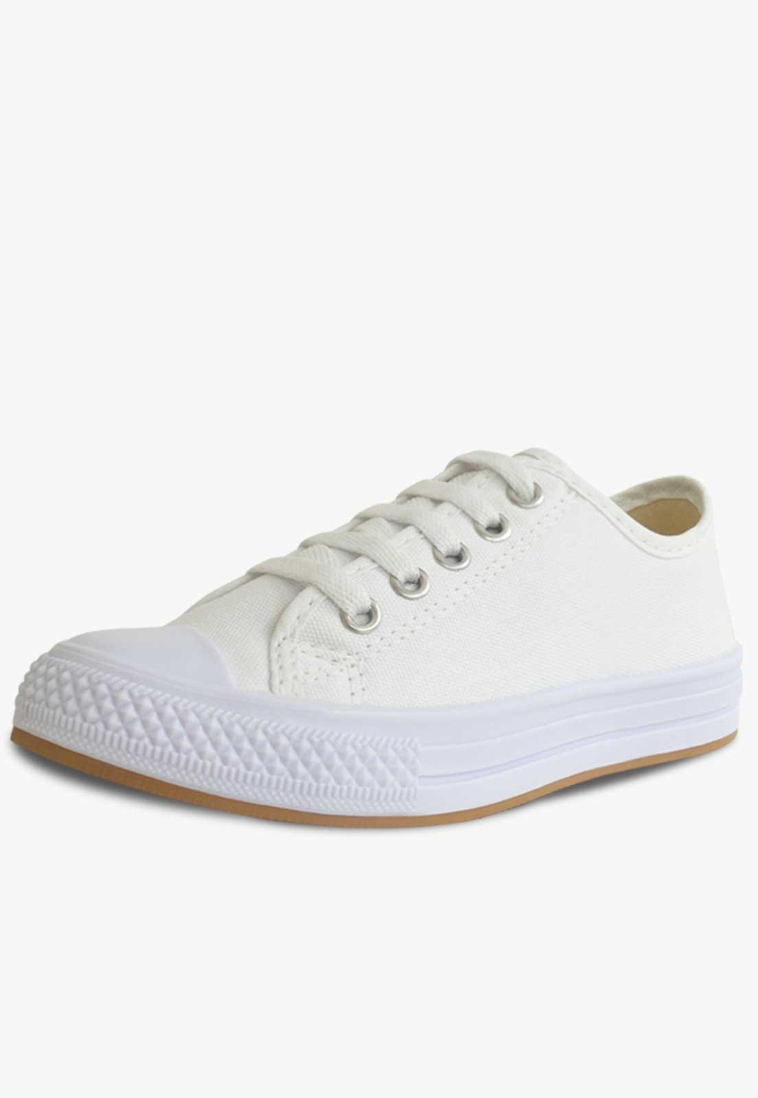 Infantil - Tênis Casual Básico Moda Menina Branco
