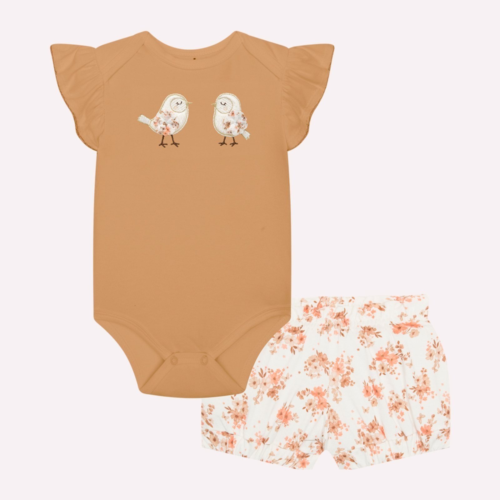 Infantil - Conjunto Menina Bordado Milon