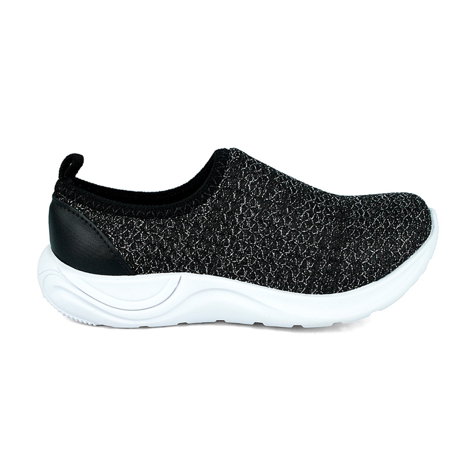 Infantil – Tênis Calce Fácil Feminino Menina Preto Lulopé