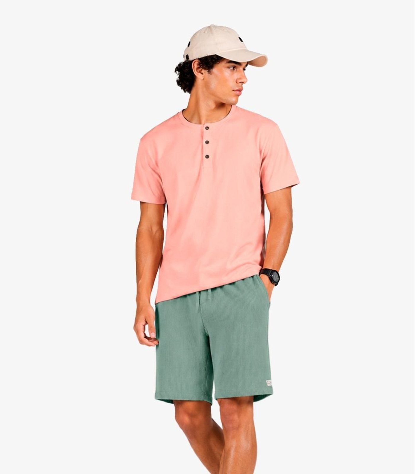 Infantil - Bermuda Masculina Com Cadarço Funcional Minty Verde