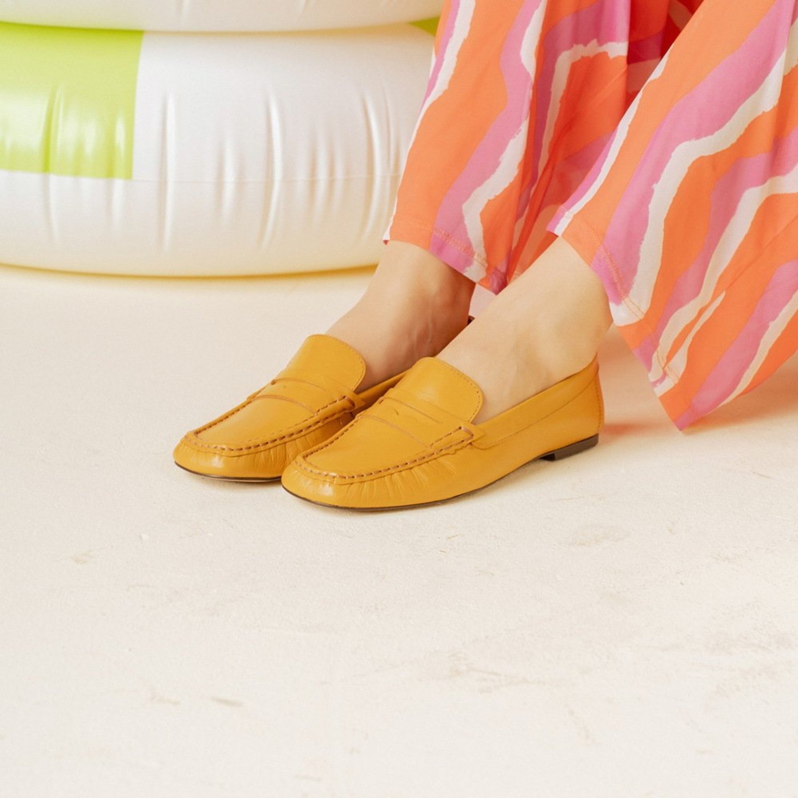 Mocassim Feminino Em Couro Legítimo Confortável Elegante Casual Elegante Estilo Clássico Maria Paula Mel