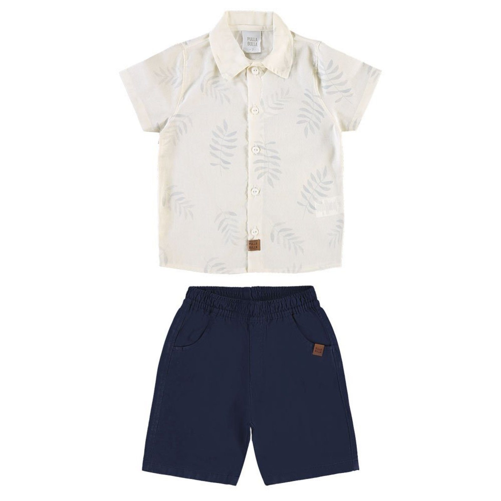 Infantil - Conjunto Azul Primeiros Passos Pulla Bulla Menino - 53778-1383