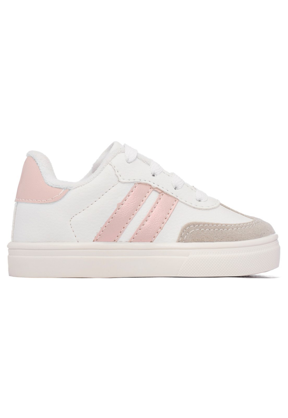 Infantil - Tenis Casual Recortes Menina Funfy 340A Branco