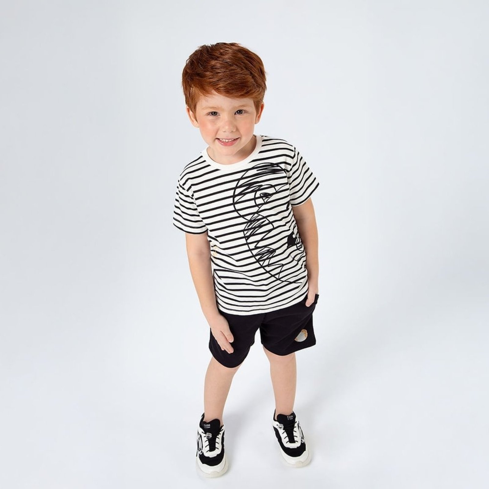 Infantil - Conjunto Curto Listrado Menino Tigor T. Tigre
