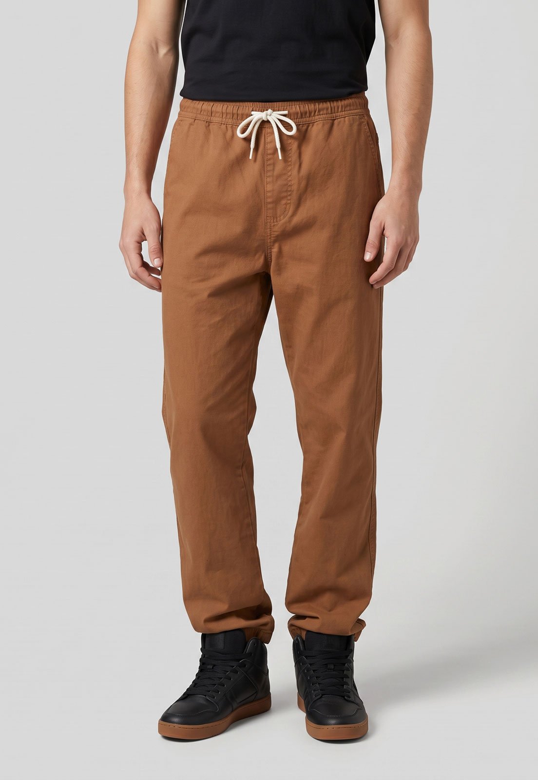 Calça Masculina DC Shoes Elastic Baggy Marrom