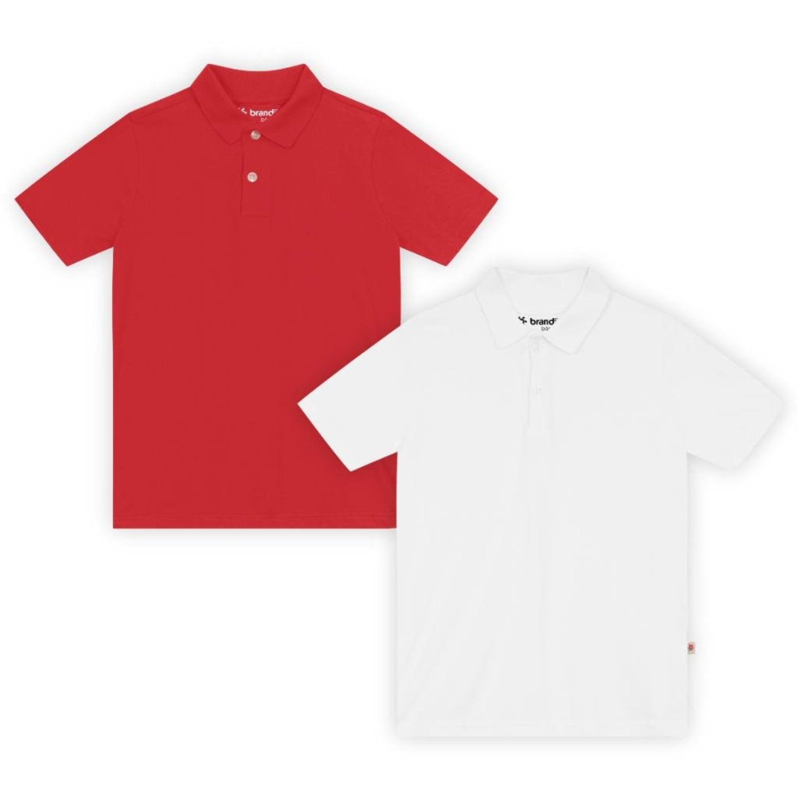 Infantil - Kit menino de camisas polo em malha Brandili