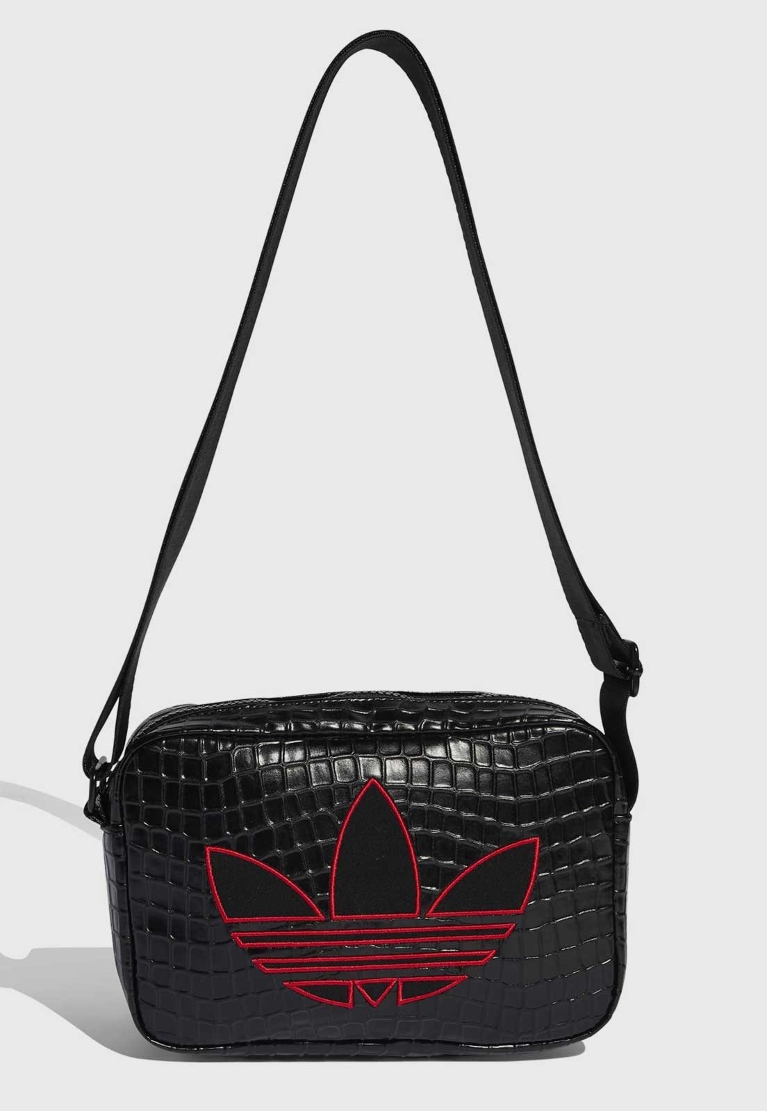 Bolsa Unissex Adidas Originals Croco S SH Preta