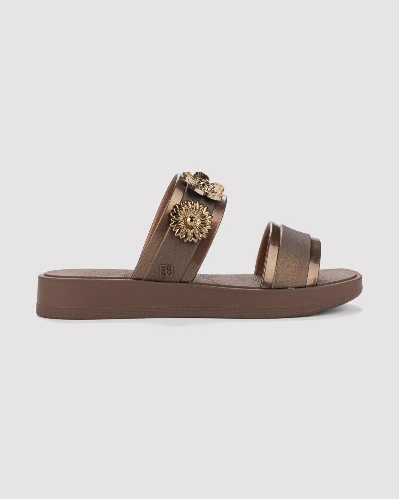 Chinelo Slide Feminino Zaxy Wink Marrom