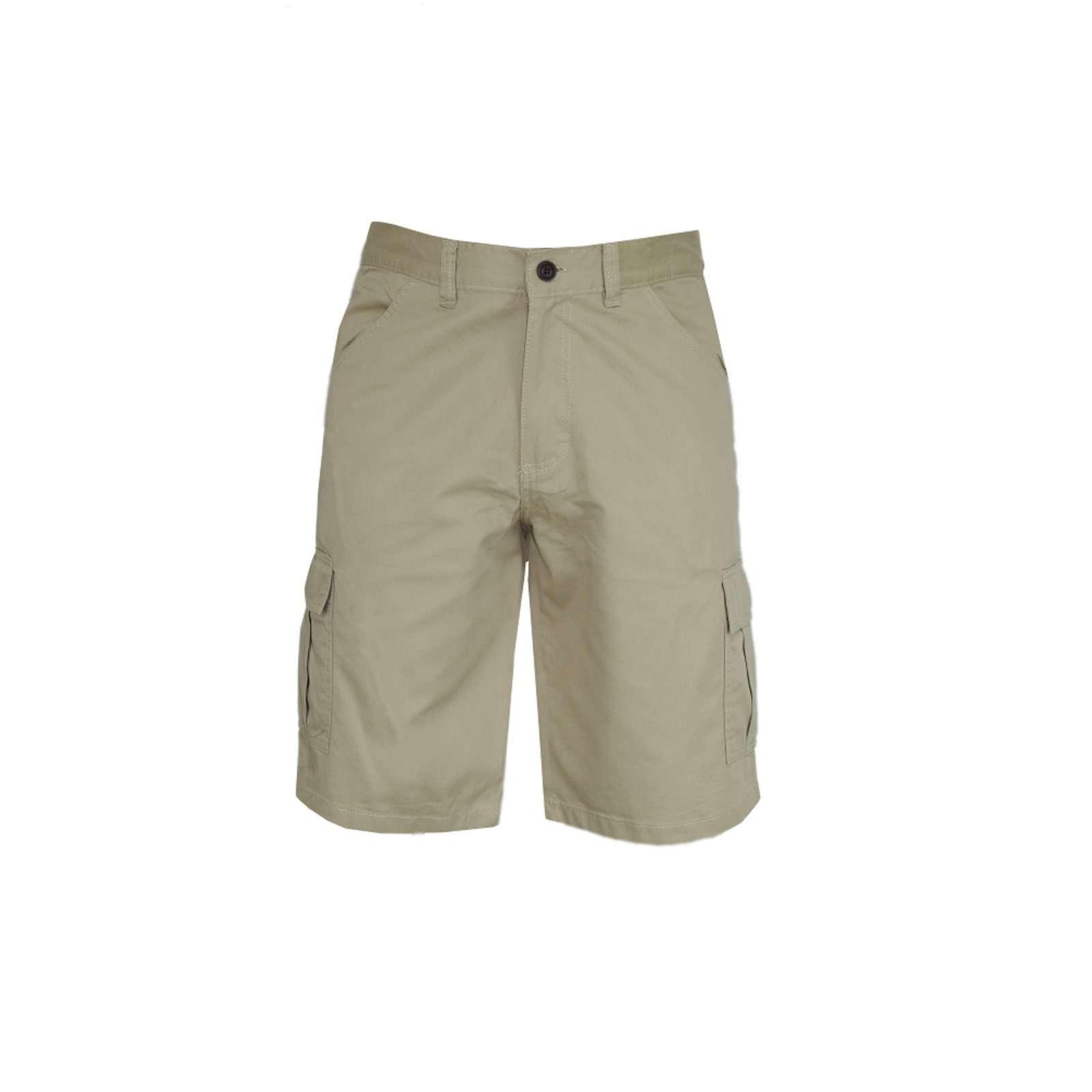 Bermuda De Brim Sarja com Bolsos Laterais Original Amil Exclusivo bege