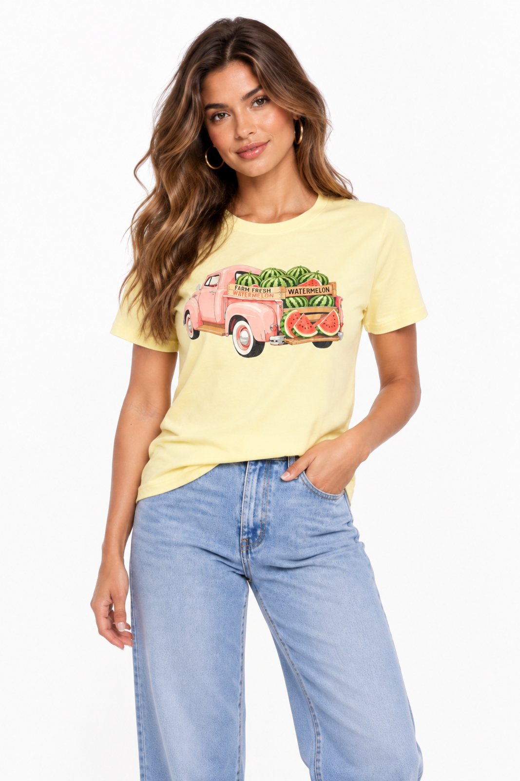 Camiseta Estampada D Bell Outlet Fashion Fresh Summer Amarela