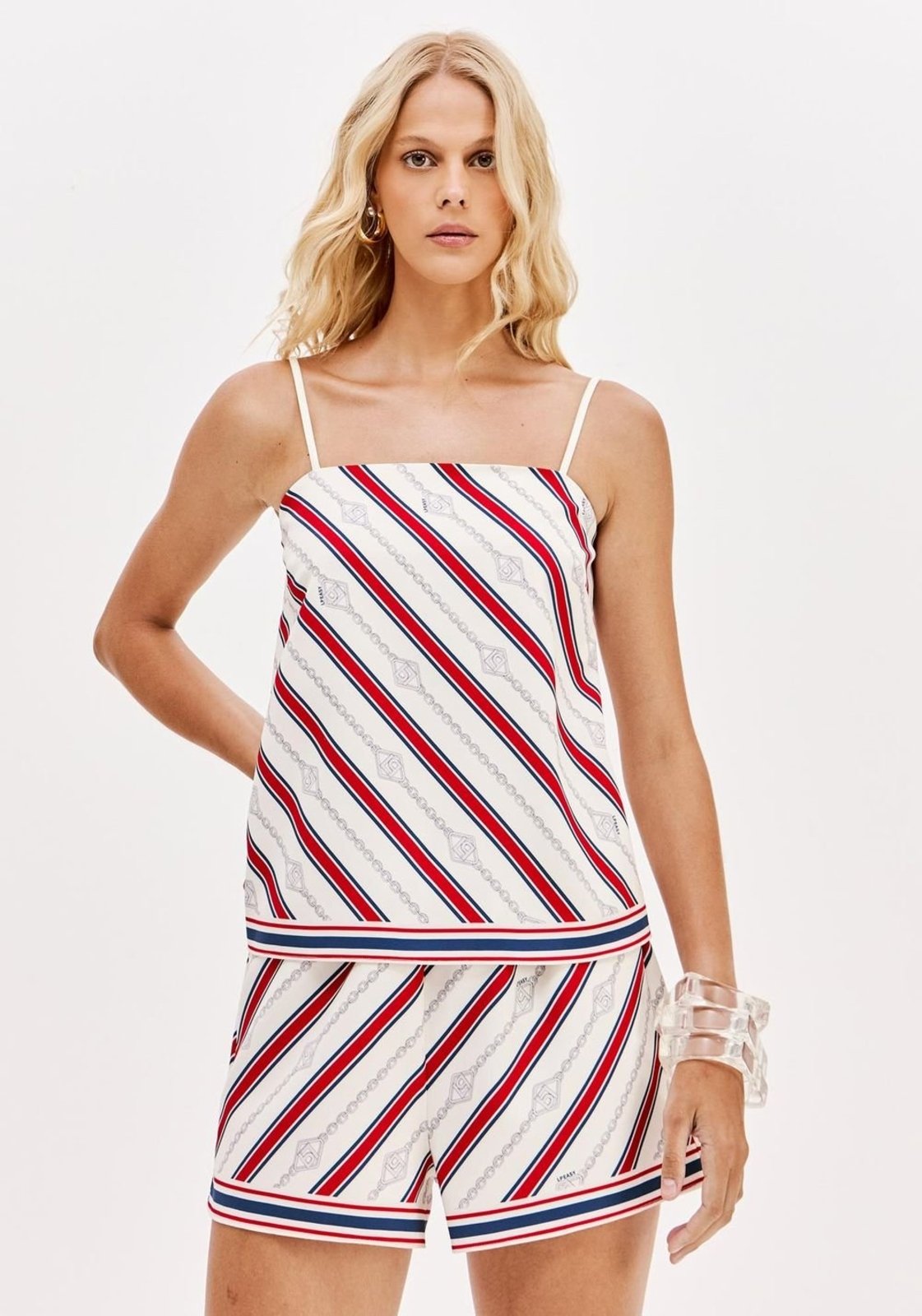 Blusa De Alças Descolada Estampada Sport Easy