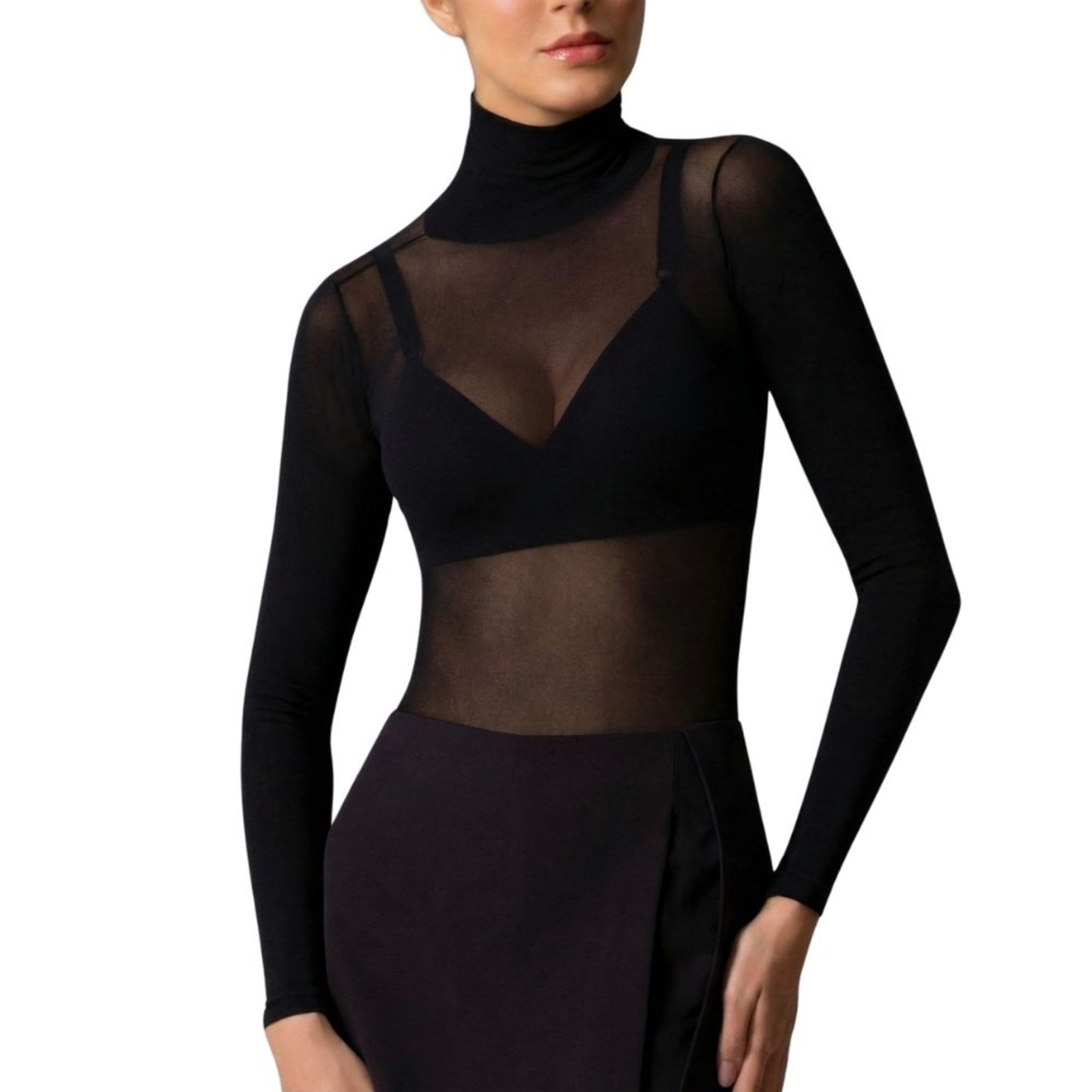 Segunda Pele Fio 40 Selene 9900.001 Gola Alta Preto