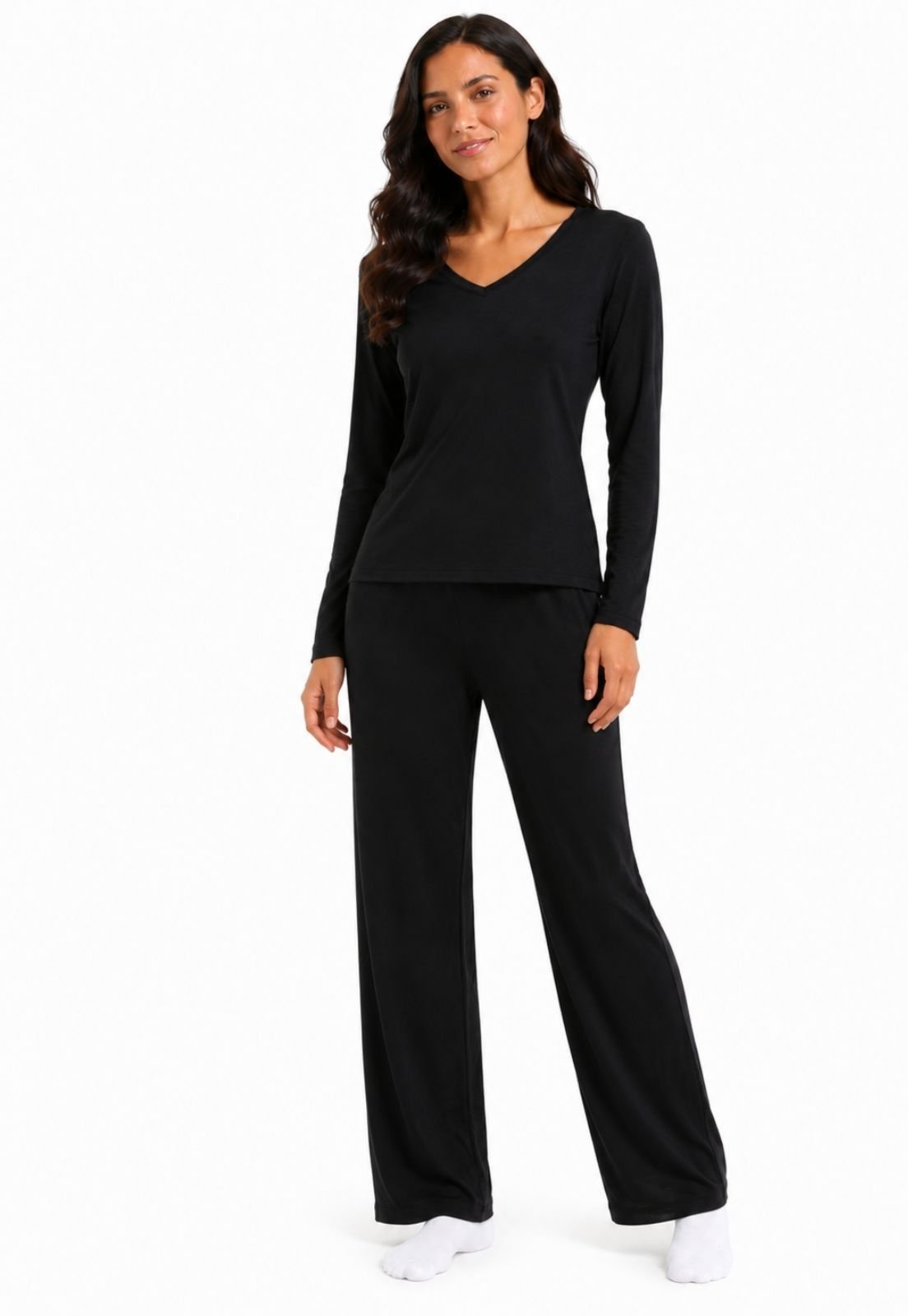 Pijama Feminino Manga Longa Maria Paes Preto